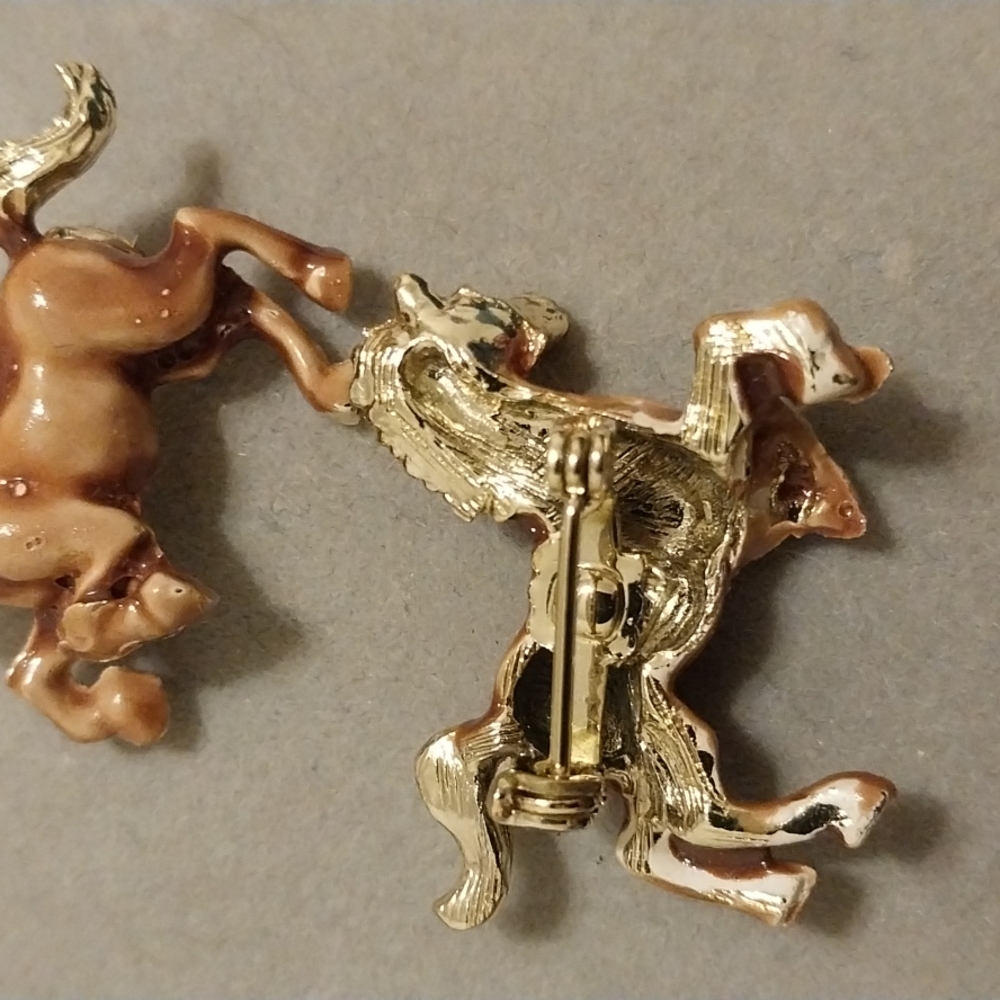 Vintage Horse pins Set Of Two - Picture 3 of 3
